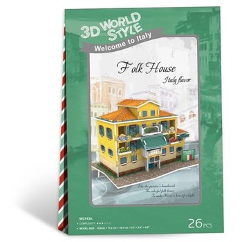 Cubicfun Casa Italia Puzzle 3D cu 26 de piese
