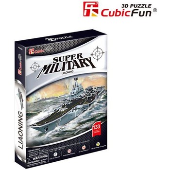 Cubicfun Portavionul Liaoning Colectia de puzzle 3D Super Military cu 133 de piese