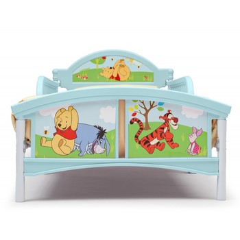 Delta Children Set pat cu cadru metalic Disney Winnie the Pooh si saltea pentru patut Dreamily