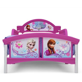 Delta Children Set pat cu cadru metalic Disney Frozen si saltea pentru patut Dreamily