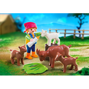 Playmobil Fetita cu capre