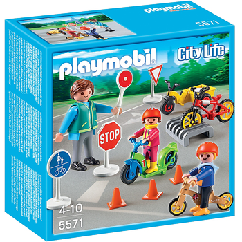 Playmobil Copii cu semne de circulatie