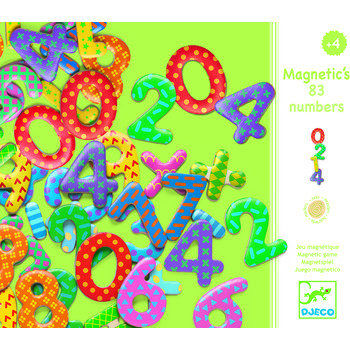 Djeco Cifre magnetice colorate pentru copii