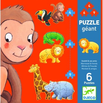 Djeco Puzzle gigant animale salbatice