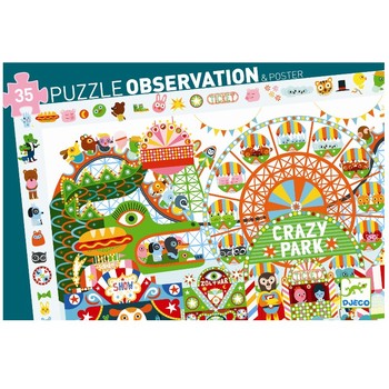 Djeco Puzzle observatie Parcul de distractii