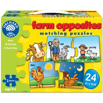 Orchard Toys Joc educativ - puzzle in limba engleza Farn Opposites