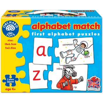 Orchard Toys Joc educativ - puzzle in limba engleza Invata alfabetul prin asociere