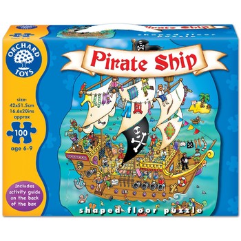 Orchard Toys Puzzle de podea - Corabia piratilor 100 de piese
