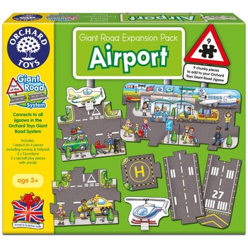 Orchard Toys Puzzle gigant de podea - Aeroport 9 piese