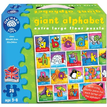 Orchard Toys Puzzle gigant de podea in limba engleza - Alfabetul 26 piese