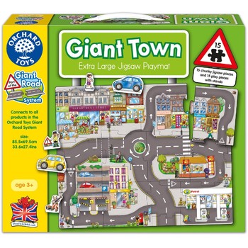 Orchard Toys Puzzle gigant de podea -  Orasul 15 piese