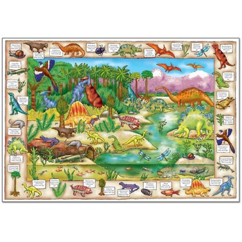 Orchard Toys Puzzle in limba engleza - Lumea dinozaurilor 150 piese