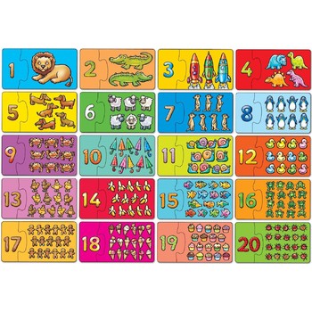 Orchard Toys Puzzle - Potriveste si numara de la 1 la 20