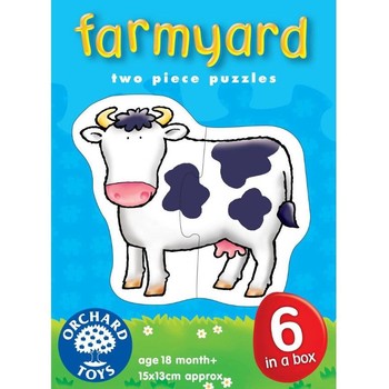 Orchard Toys Set 6 puzzle - Ferma 2 piese