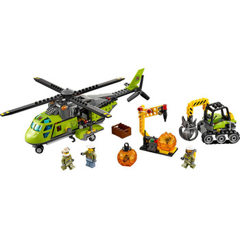 LEGO ® Elicopter de aprovizionare la vulcan