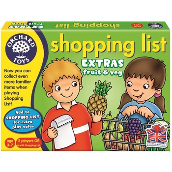 Orchard Toys Joc educativ in limba engleza - Lista de cumparaturi Fructe si legume