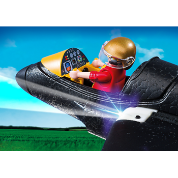 Playmobil Avionul de curse cu lumini
