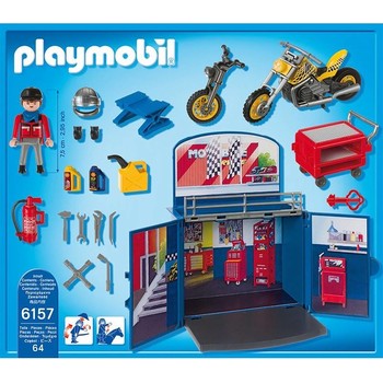 Playmobil Cutie De Joaca - Atelierul Secret pentru Motociclete
