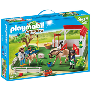 Playmobil Super Set - Grajd cu cai