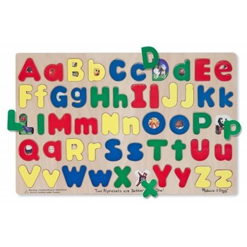 Melissa & Doug Puzzle Alfabet litere mari si mici