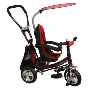 Baby Mix Tricicleta copii cu Scaun Reversibil Safari Bordo