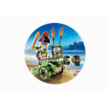 Playmobil Capitanul pirat cu tun verde
