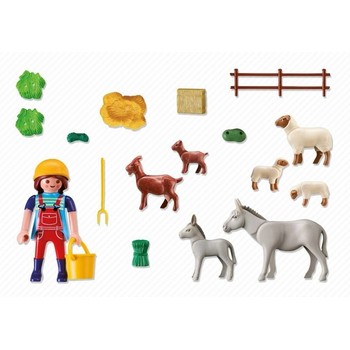 Playmobil Tarc cu animale de la ferma