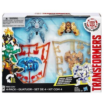 Hasbro Set 4 Figurine Transformers Robots In Disguise Mini-Con