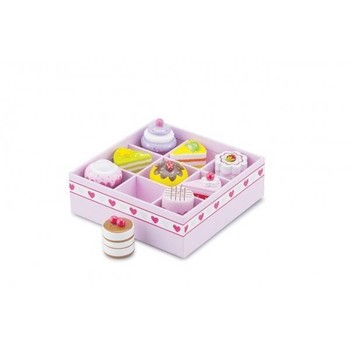 New Classic Toys Set de 9 prajituri in cutie de cadou