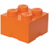 LEGO ® Cutie depozitare 2 x 2 portocalie