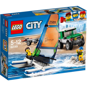 LEGO ® City - Masina 4x4 si Catamaranul