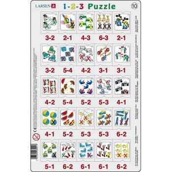 Larsen Set 12 Puzzle-uri 1-2-3, 25 Piese LRP_46