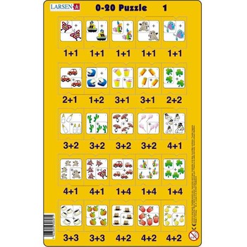 Larsen Set 16 Puzzle-uri 0 - 20, 25 Piese LRP_47