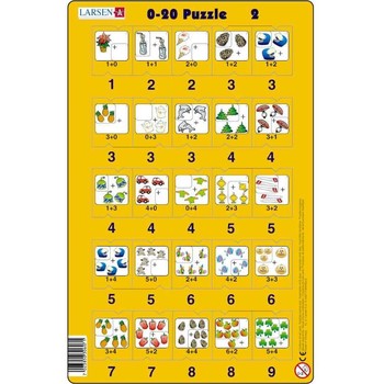 Larsen Set 16 Puzzle-uri 0 - 20, 25 Piese LRP_47