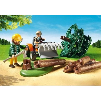 Playmobil Depozit de Cherestea cu Tractor