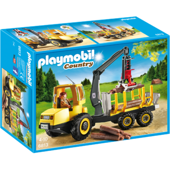 Playmobil Transportor de Lemne cu Macara
