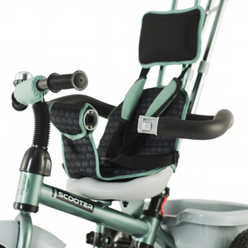 DHS Baby Tricicleta Scooter Plus multifunctionala verde