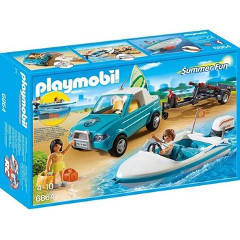 Playmobil Barca de Viteza cu Surfer