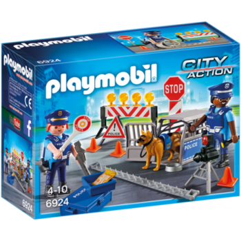 Playmobil Blocaj Rutier al Politiei