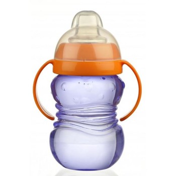 Minut Baby Cana anticurgere TR-2011011 6+  cu manere si cioc silicon 275 ml - diverse culori