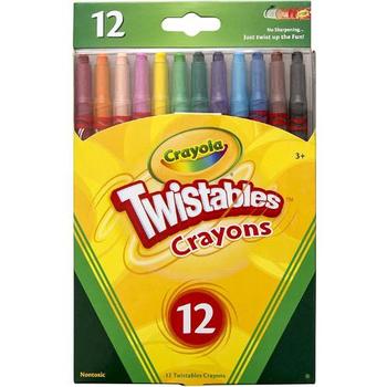 Crayola Set 12 Creioane cu Mecanism de Rasucire