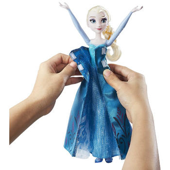 Hasbro Disney Frozen - Papusa Elsa cu Rochita 2 in 1
