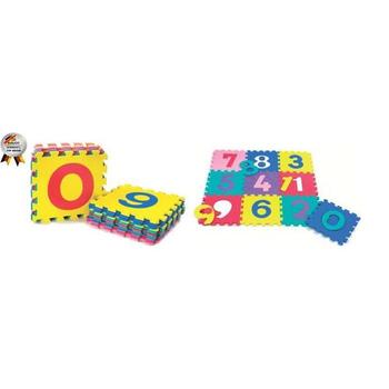 BabyGO Salteluta de joaca cu cifre si litere - Puzzle 36 piese