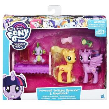 Hasbro Set Figurine Family Moment Princess Twilight Sparkle si Applejack