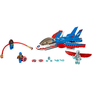 LEGO ® Super Heroes Capitanul America si urmarirea avionului cu reactie