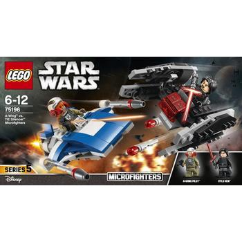 LEGO ® A-Wing contra TIE Silencer Microfighters
