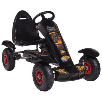KidsCare Kart cu pedale F618 Air negru
