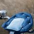 WeeRide Scaun de bicicleta SafeFront Deluxe 2018 si casca protectie Flames Albastru