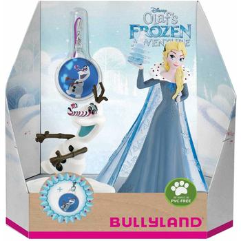 Bullyland Set Elsa+Olaf cu medalion - Olafs Frozen Adventure