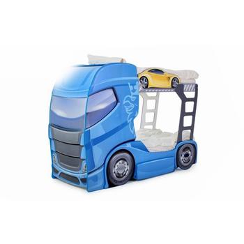 Pat camion tineret MyKids DUO SCANIA+2 Albastru